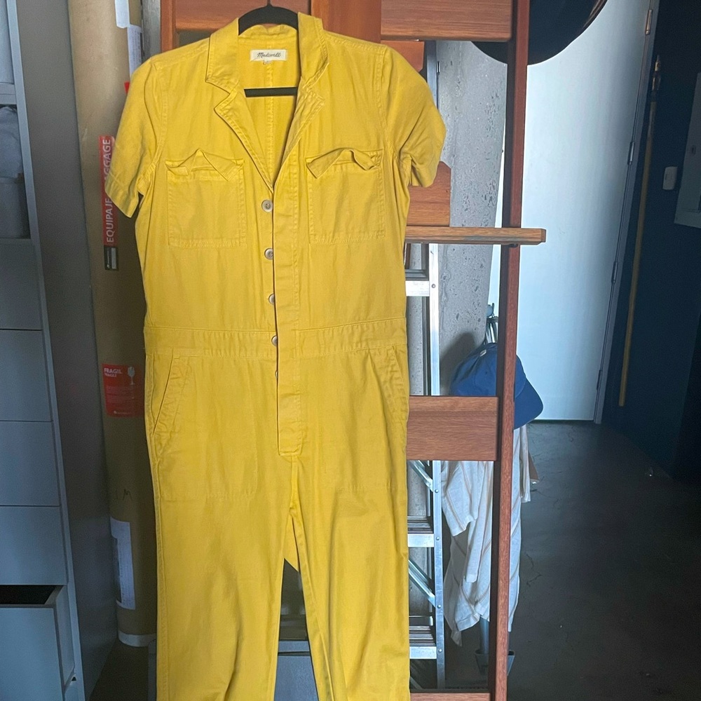 Yellow / mustard Madewell Jumpsuit, Size Small